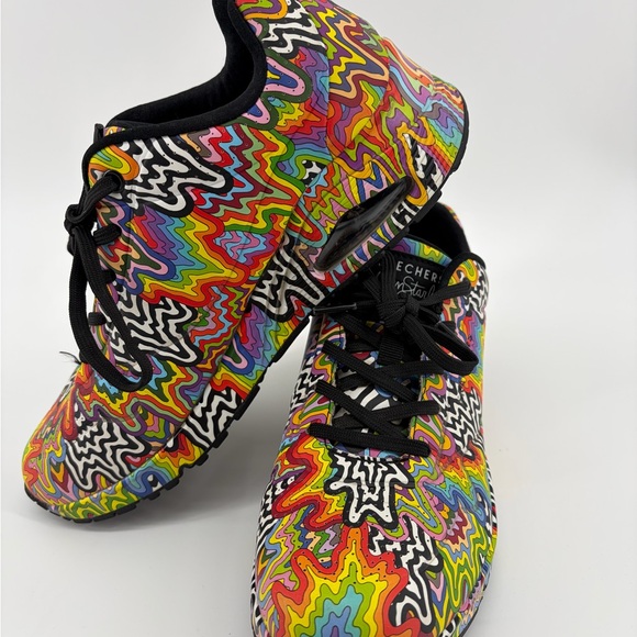 Skechers Women's Jen Stark Uno Infinite Drip Sneaker Multicolor Size 8.5 - Picture 3 of 7